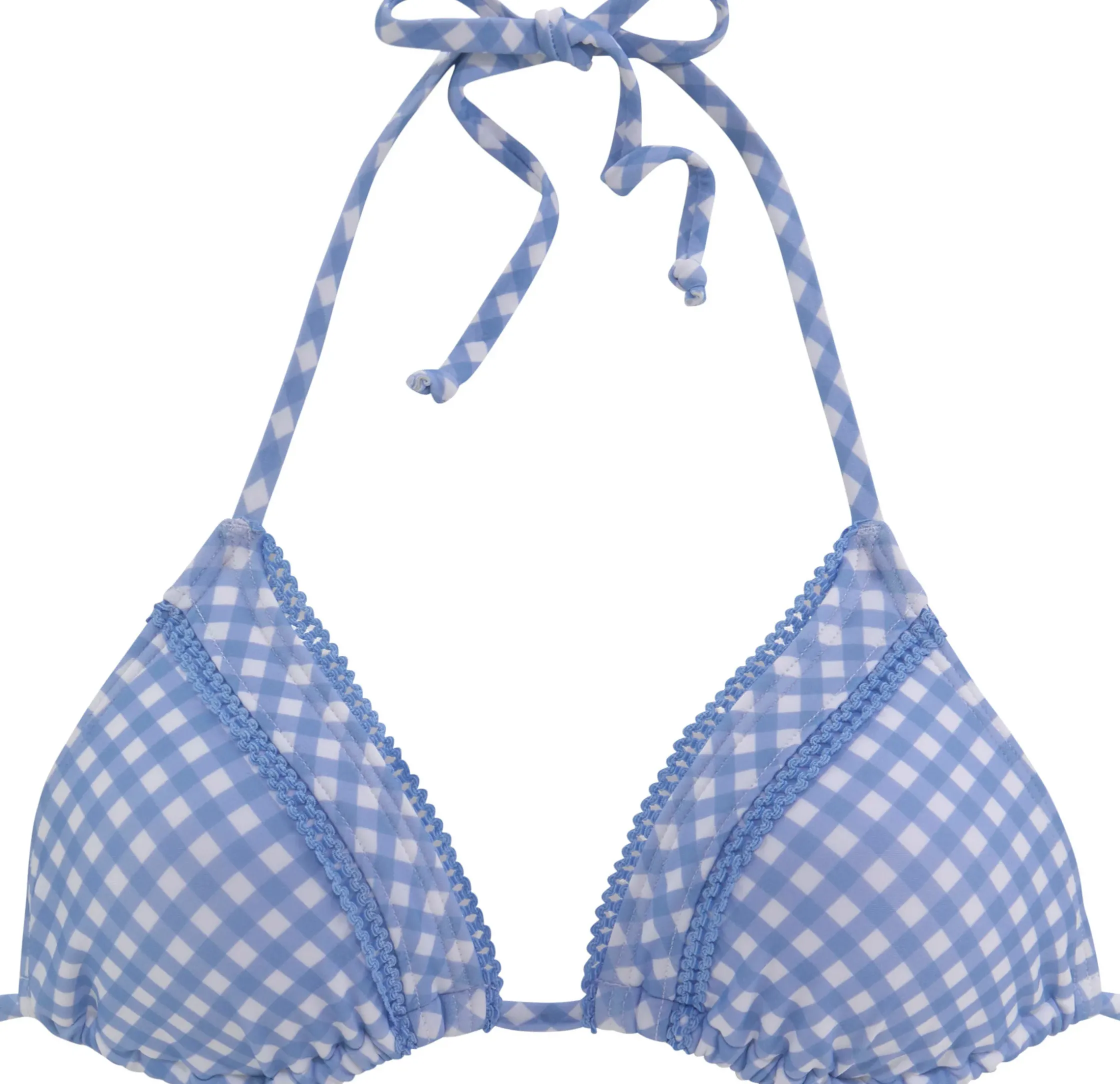 Bikinis|Buffalo Triangel-Bikini-Top hellblau-kariert