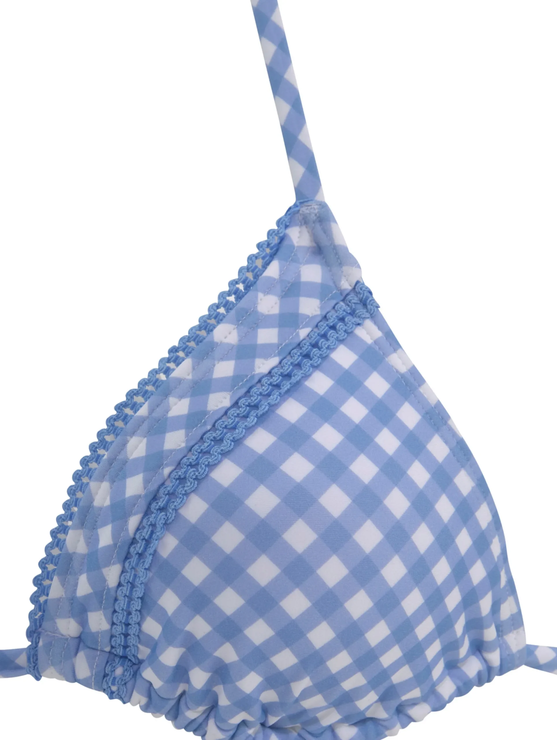 Bikinis|Buffalo Triangel-Bikini-Top hellblau-kariert