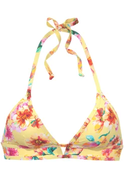 Bikinis|Sunseeker Triangel-Bikini-Top gelbbedruckt