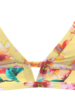 Bikinis|Sunseeker Triangel-Bikini-Top gelbbedruckt