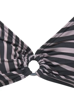 Bikinis|LASCANA Triangel-Bikini-Top schwarz-bedruckt