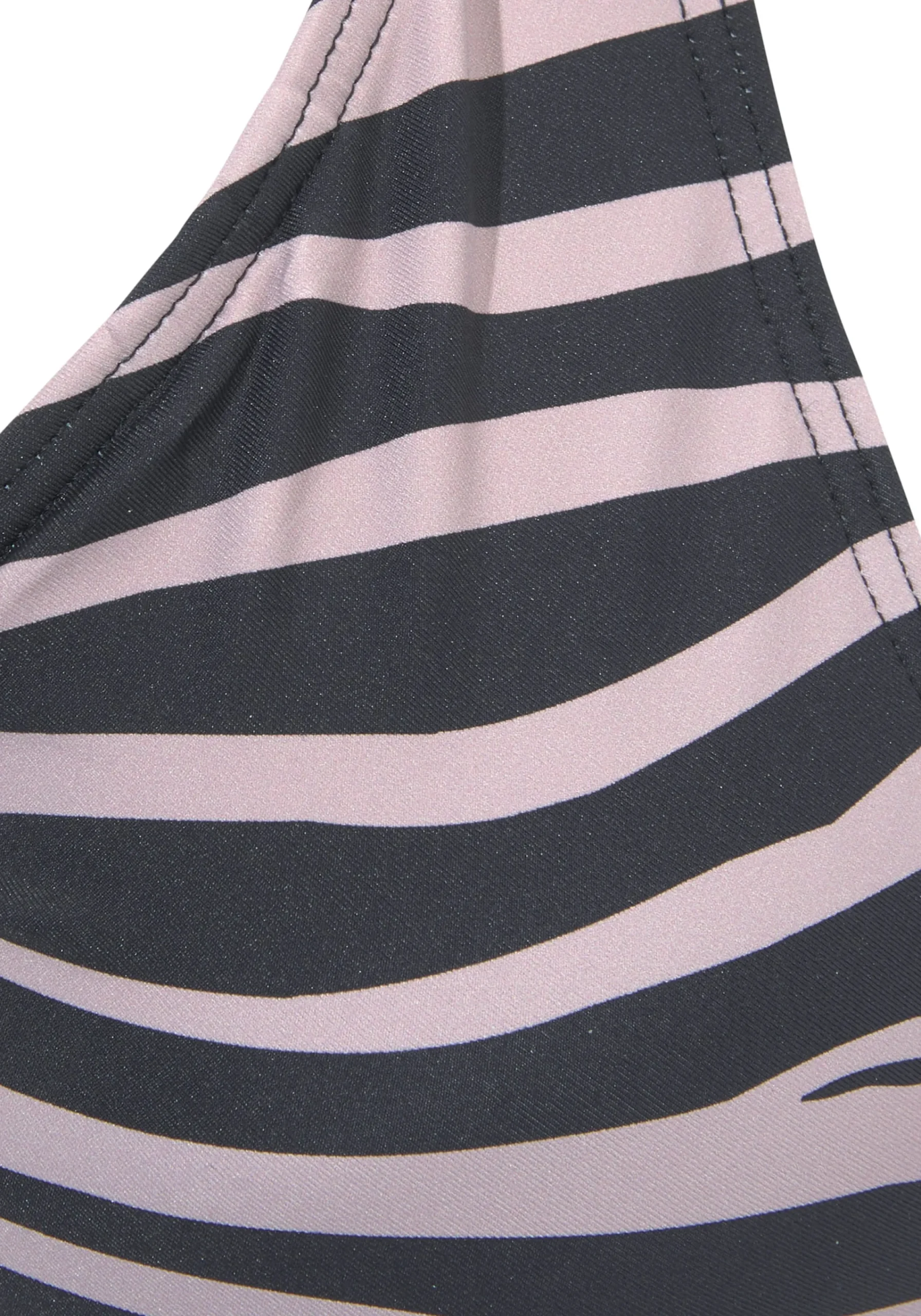 Bikinis|LASCANA Triangel-Bikini-Top schwarz-bedruckt