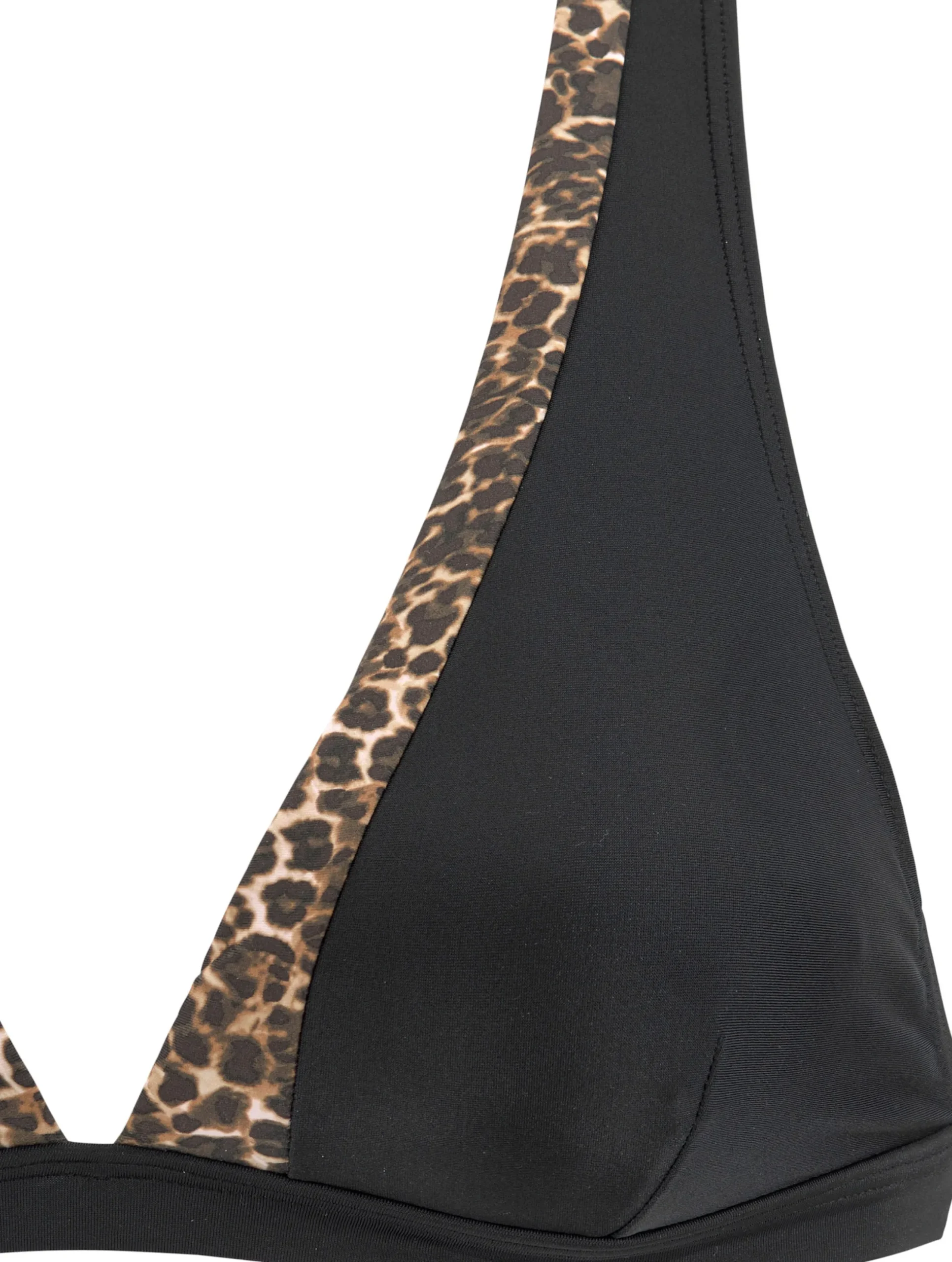 Bikinis|LASCANA Triangel-Bikini-Top schwarz-leo