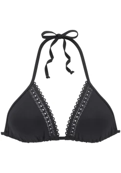 Bikinis|s.Oliver Triangel-Bikini-Top schwarz