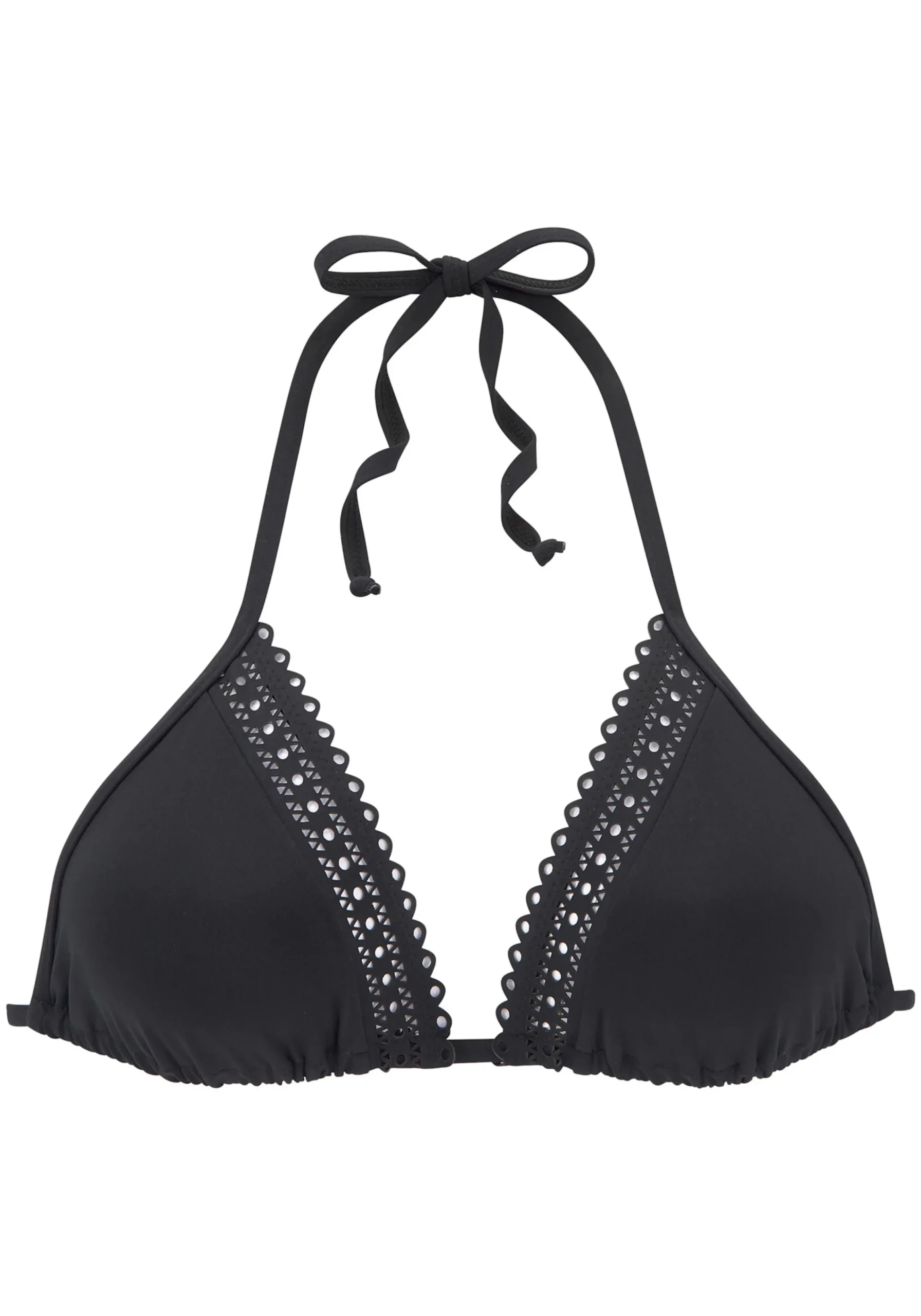 Bikinis|s.Oliver Triangel-Bikini-Top schwarz