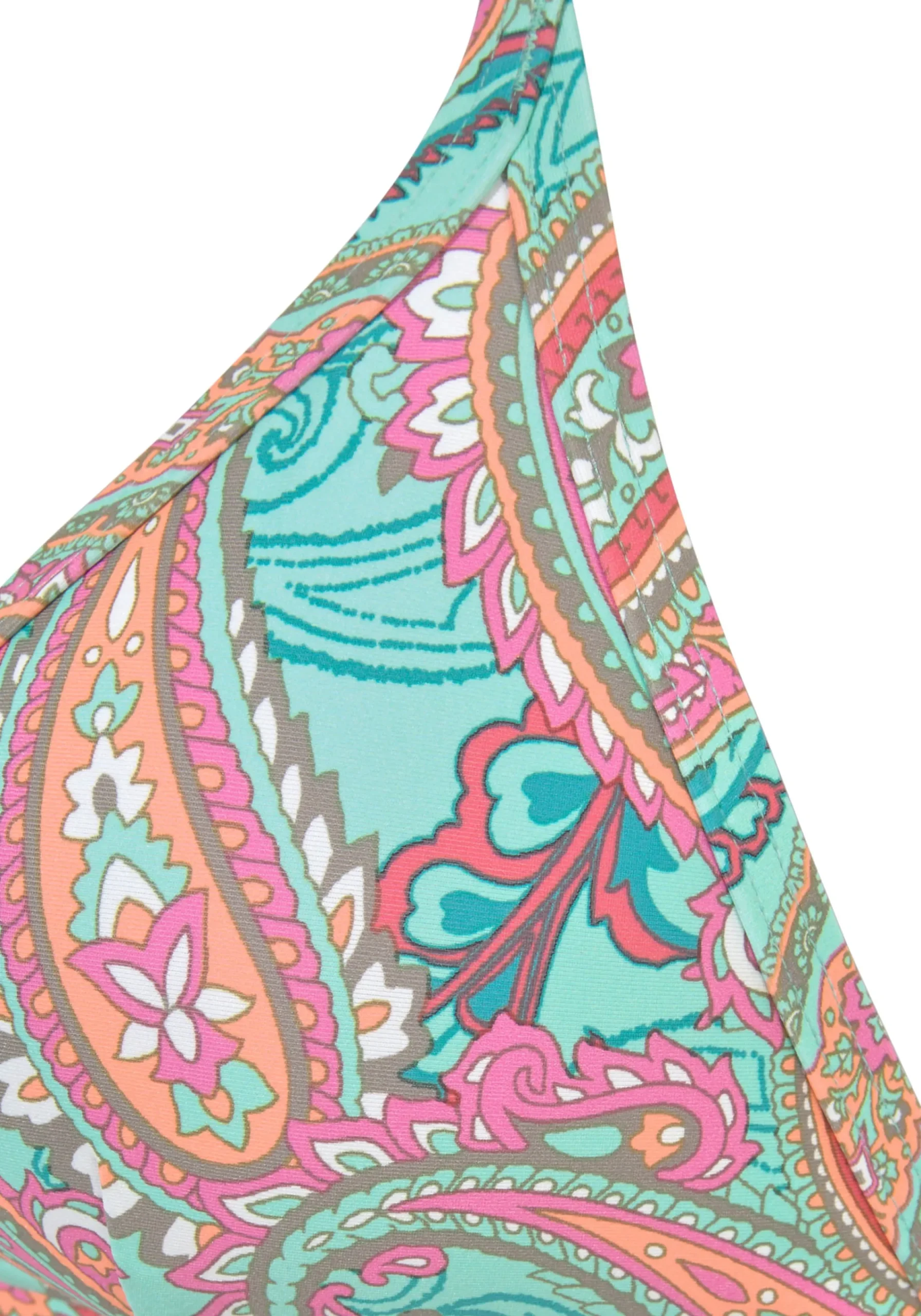 Bikinis|Venice Beach Triangel-Bikini-Top mint-bedruckt