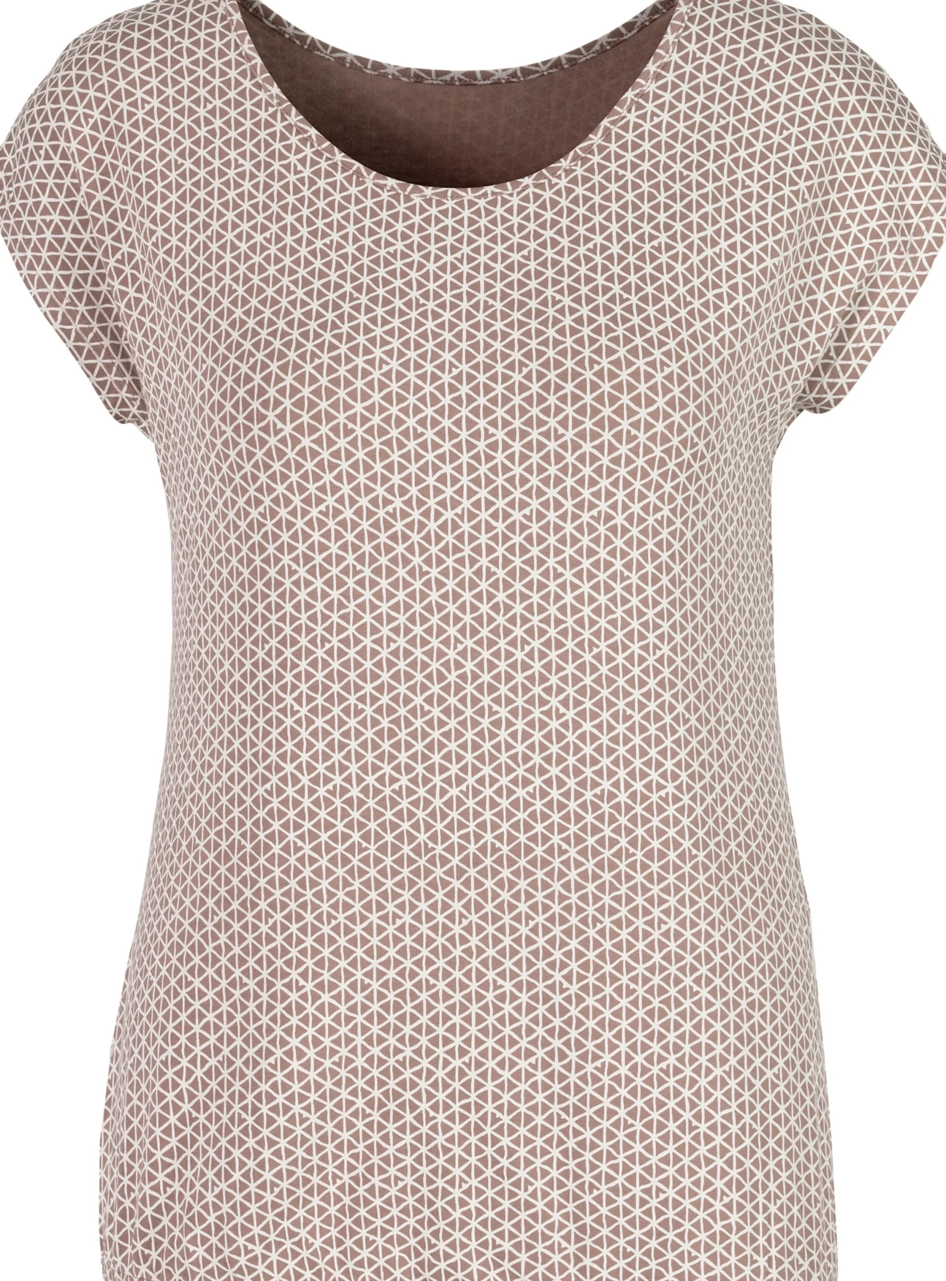 Shirts|Vivance T-Shirt taupe,blau