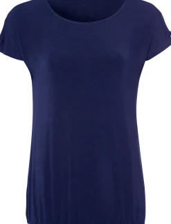 Strandmode|Shirts|LASCANA T-Shirt blau,weiß-bedruckt