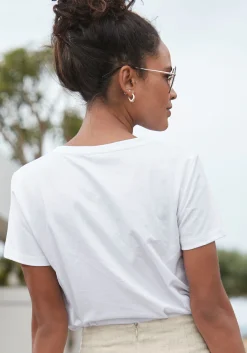 Strandmode|LASCANA T-Shirt weiß