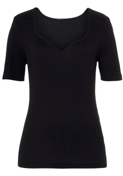 Strandmode|Vivance T-Shirt creme,schwarz