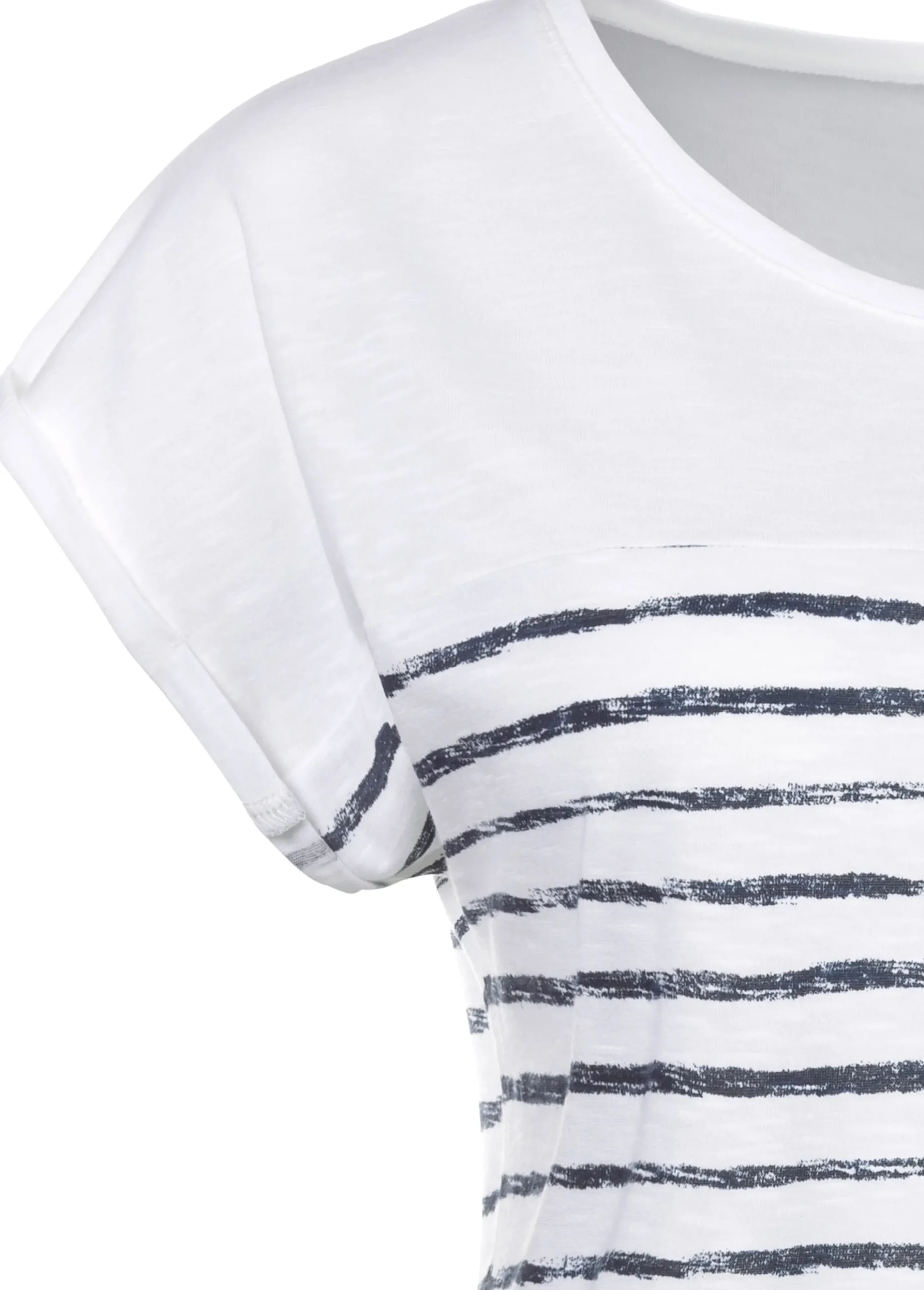 Shirts|Beachtime T-Shirt weiß-navy,weiß-rosé