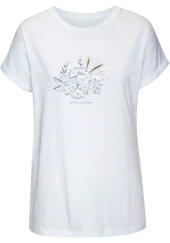Strandmode|Vivance T-Shirt weißbedruckt