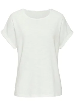 Strandmode|Shirts|Vivance T-Shirt türkis,weiß