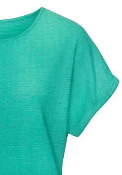 Strandmode|Shirts|Vivance T-Shirt türkis,weiß