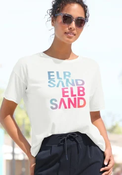 Strandmode|Elbsand T-Shirt weiß