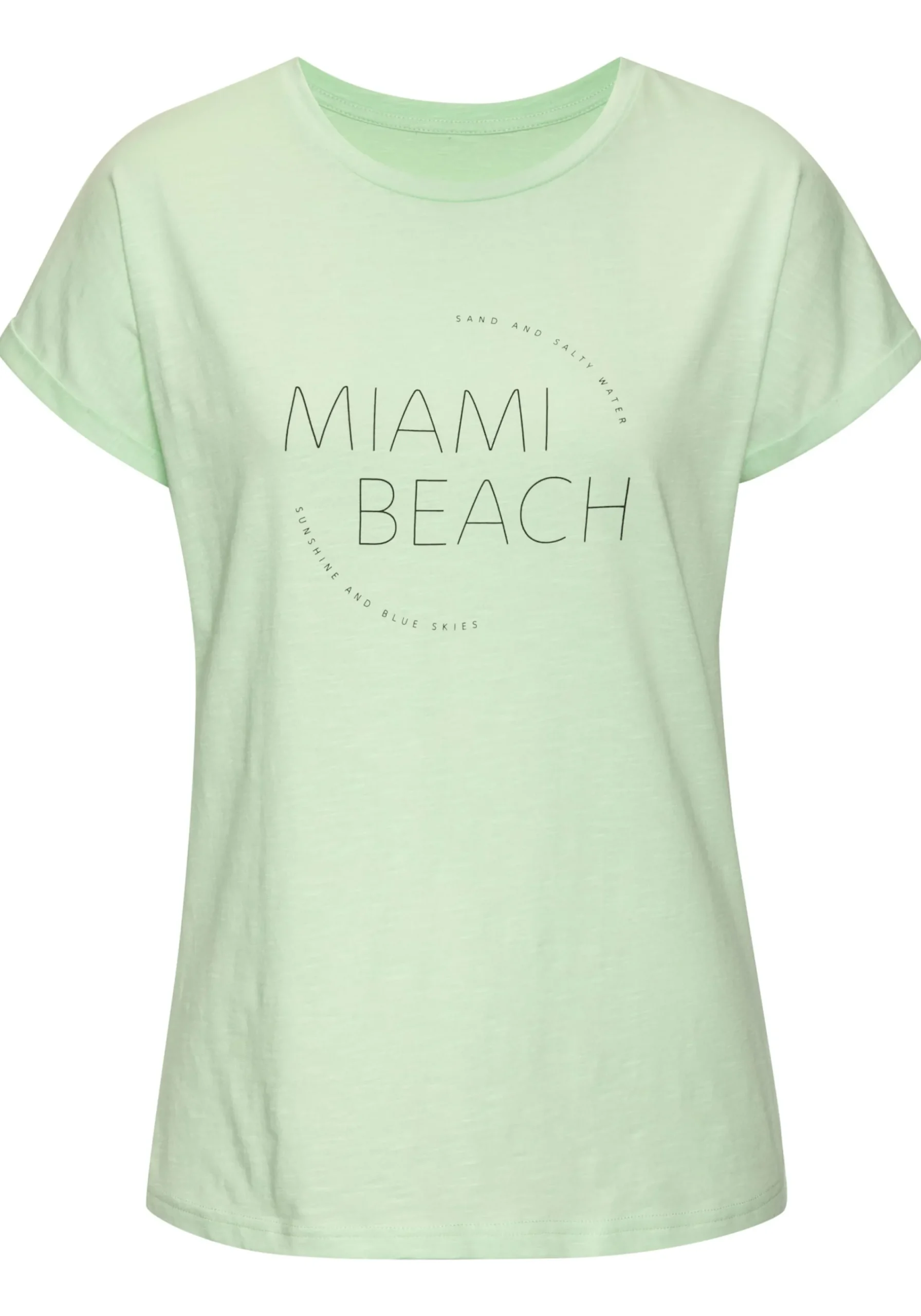 Strandmode|Shirts|Vivance T-Shirt limebedruckt,limeuni