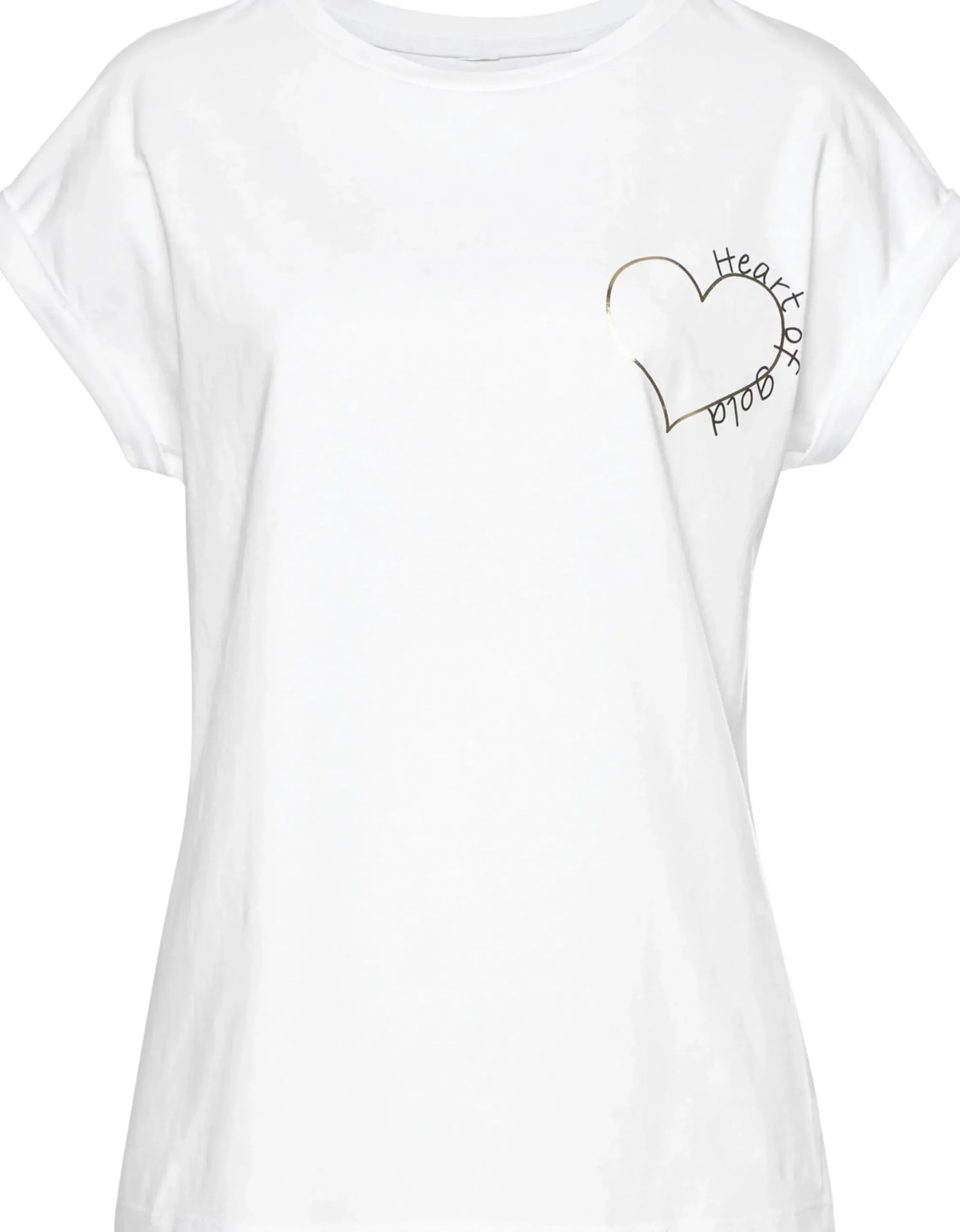 Strandmode|Shirts|LASCANA T-Shirt weiß