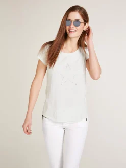 Basics|Shirts|heine T-Shirt aus Flammgarn offwhite
