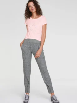 Shirts|heine T-Shirt aus Flammgarn rosé