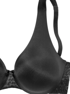 Bhs|Nuance T-Shirt-BH schwarz+weiß