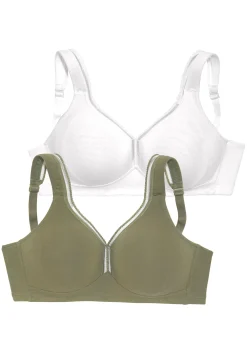Bhs|petite fleur T-Shirt-BH khaki+weiß