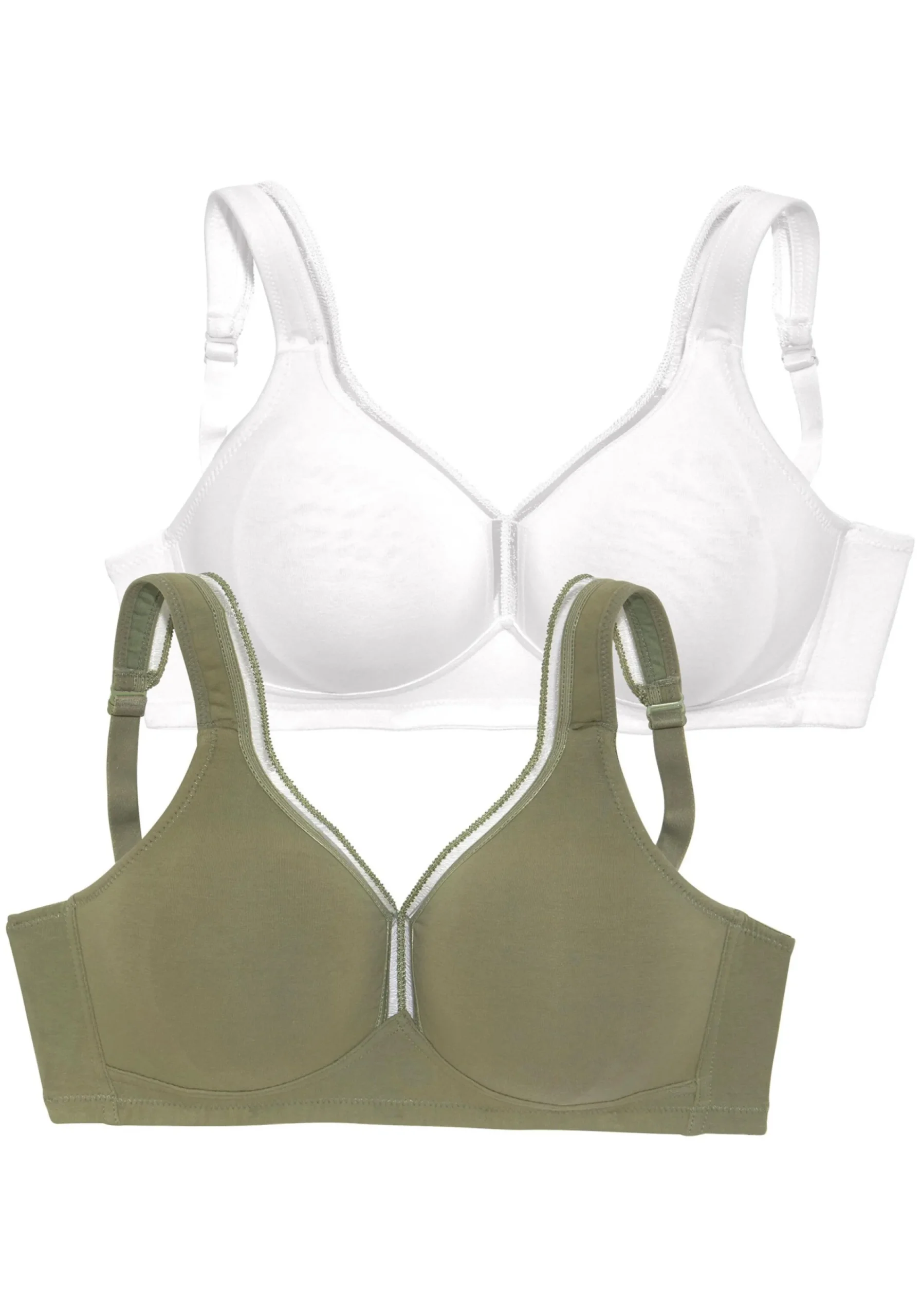 Bhs|petite fleur T-Shirt-BH khaki+weiß