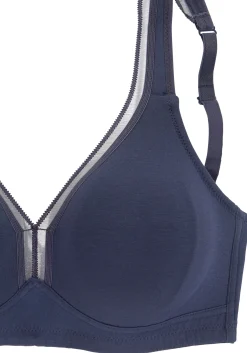 Bhs|petite fleur T-Shirt-BH marine+weiß