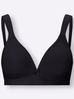Bhs|Naturana T-Shirt-BH ohne Bügel schwarz