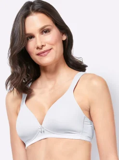 Bhs|Naturana T-Shirt-BH ohne Bügel weiß