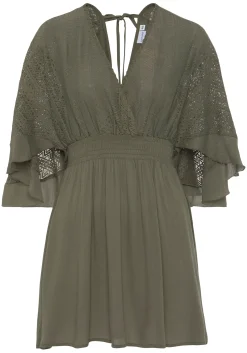 Strandkleider|Kleider|LASCANA Tunikakleid khaki