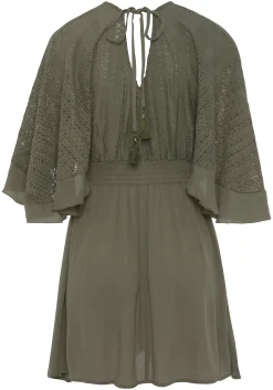 Strandkleider|Kleider|LASCANA Tunikakleid khaki