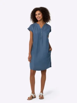 Kleider|heine Tunikakleid in Jeans-Optik blue-bleached