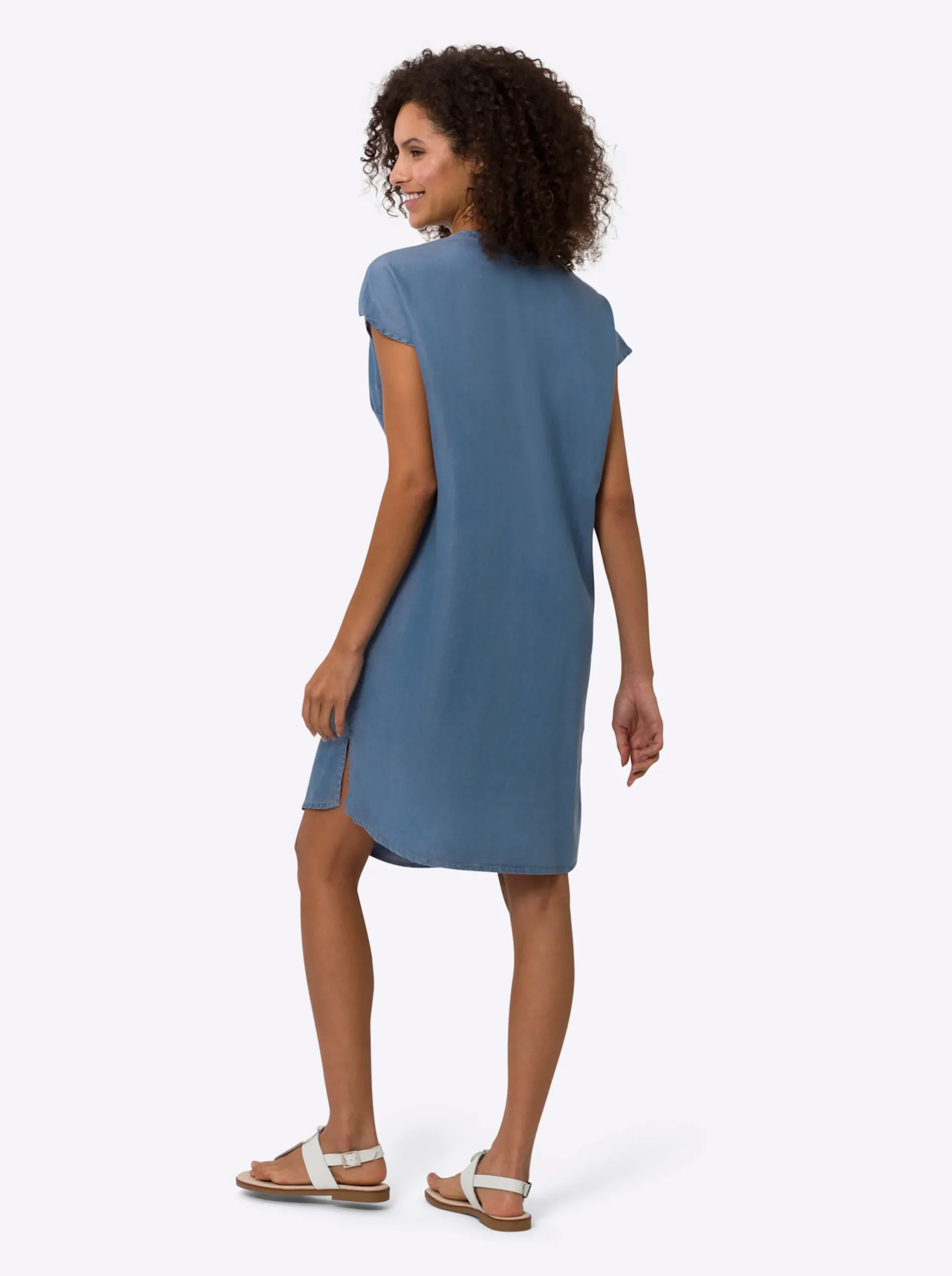 Kleider|heine Tunikakleid in Jeans-Optik blue-bleached