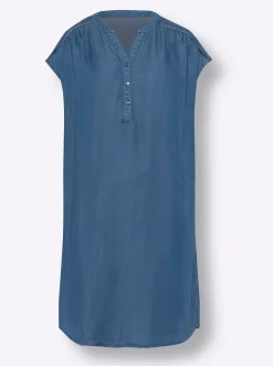 Kleider|heine Tunikakleid in Jeans-Optik blue-bleached