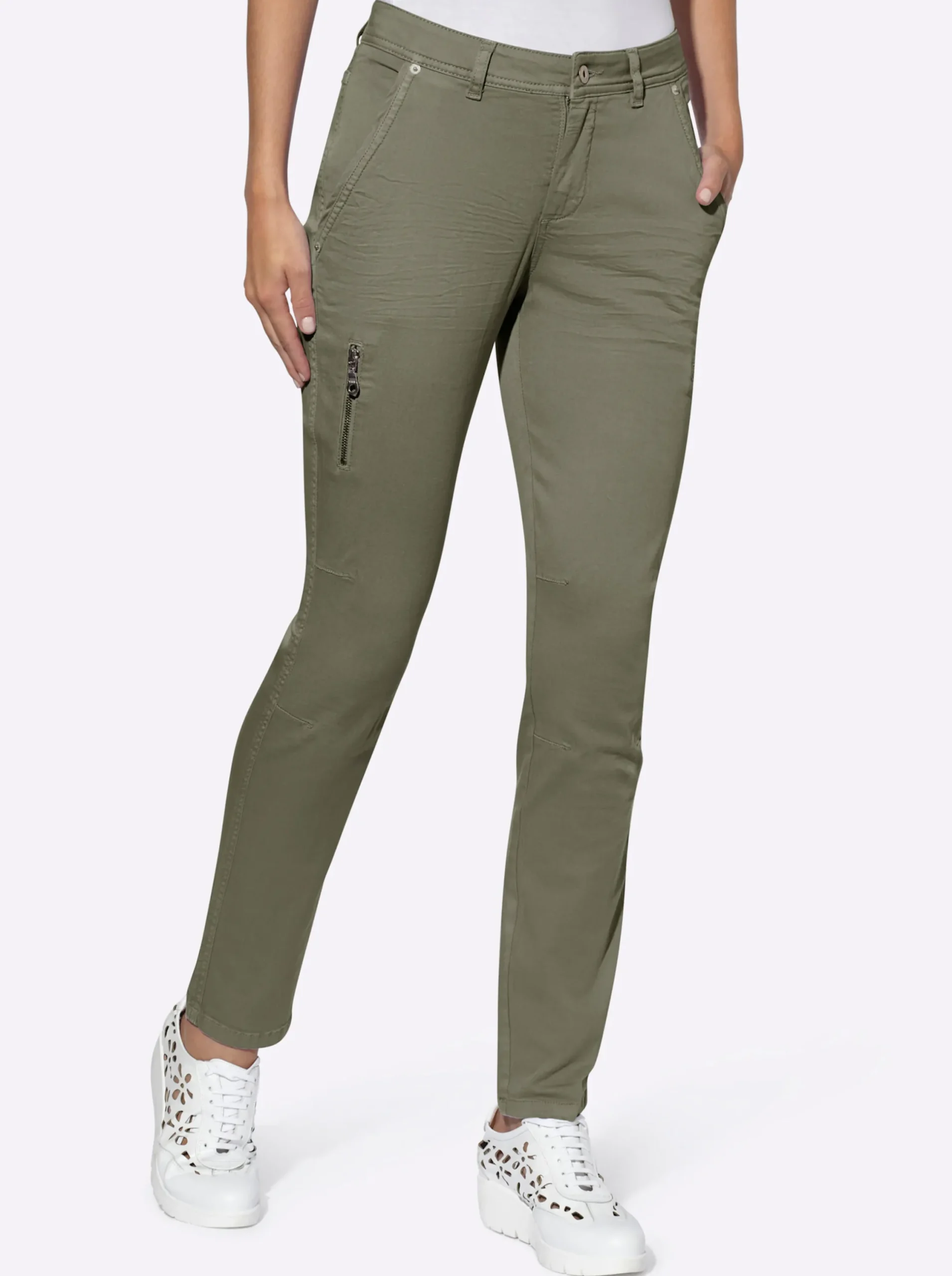 Jeans|heine Twill-Hose khaki