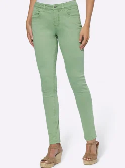 Hosen|heine Twill-Hose eucalyptus
