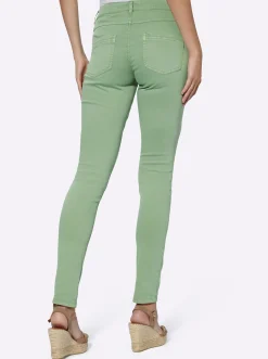 Hosen|heine Twill-Hose eucalyptus