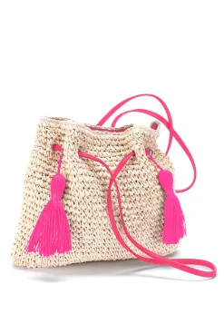 Taschen|LASCANA Umhängetasche beige-pink