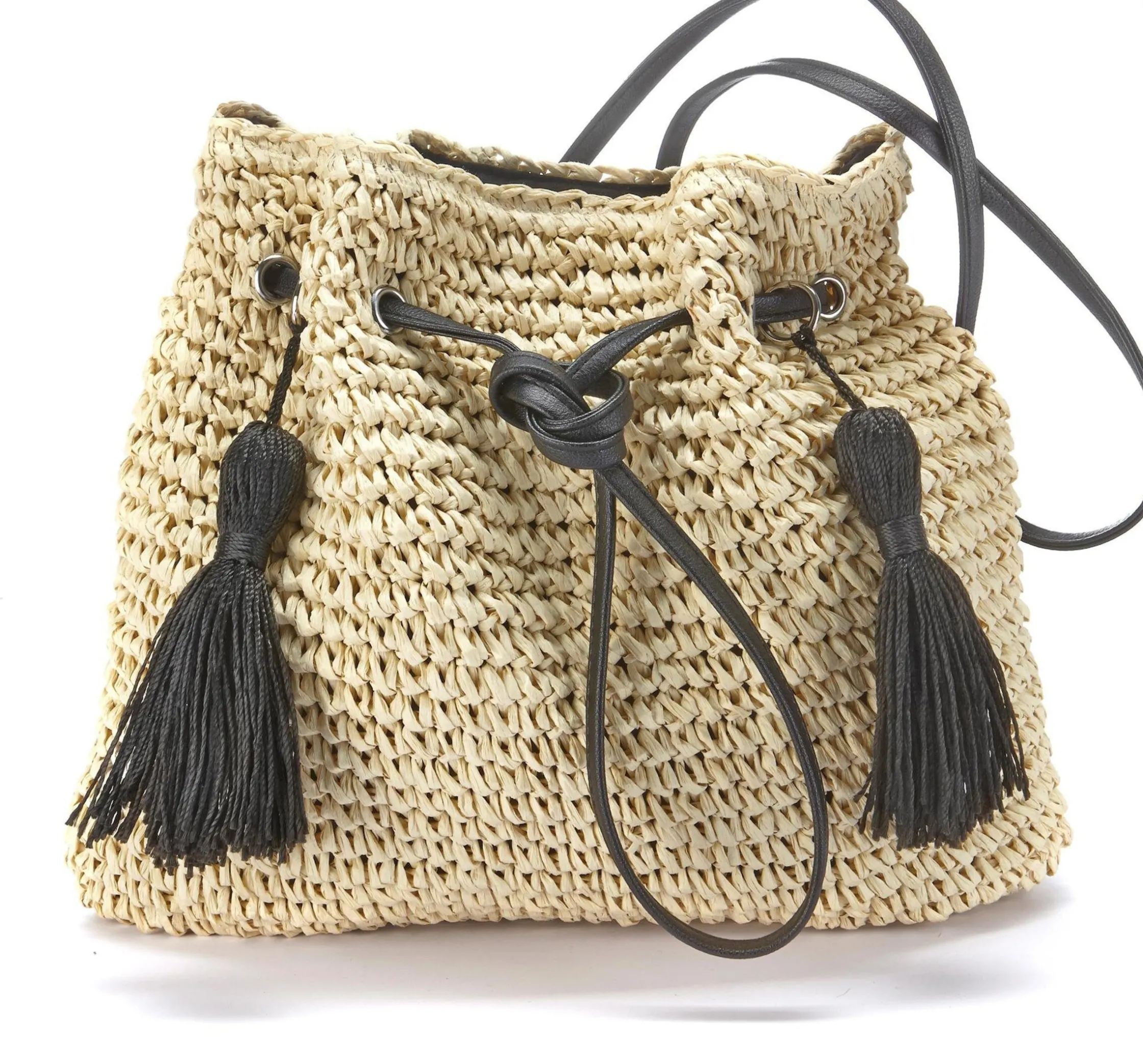 Taschen|LASCANA Umhängetasche beige-schwarz