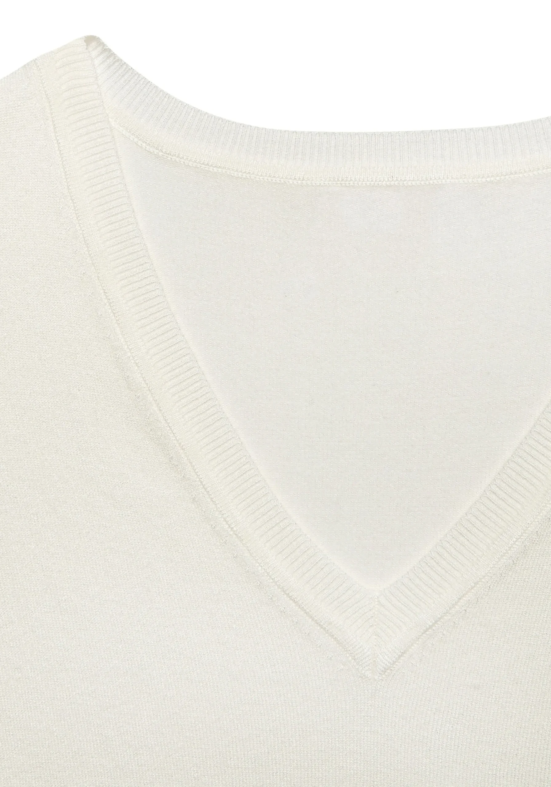 Strandmode|Pullover|Vivance V-Ausschnitt-Pullover creme