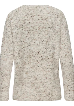 Strandmode|Pullover|Buffalo V-Ausschnitt-Pullover braun-creme