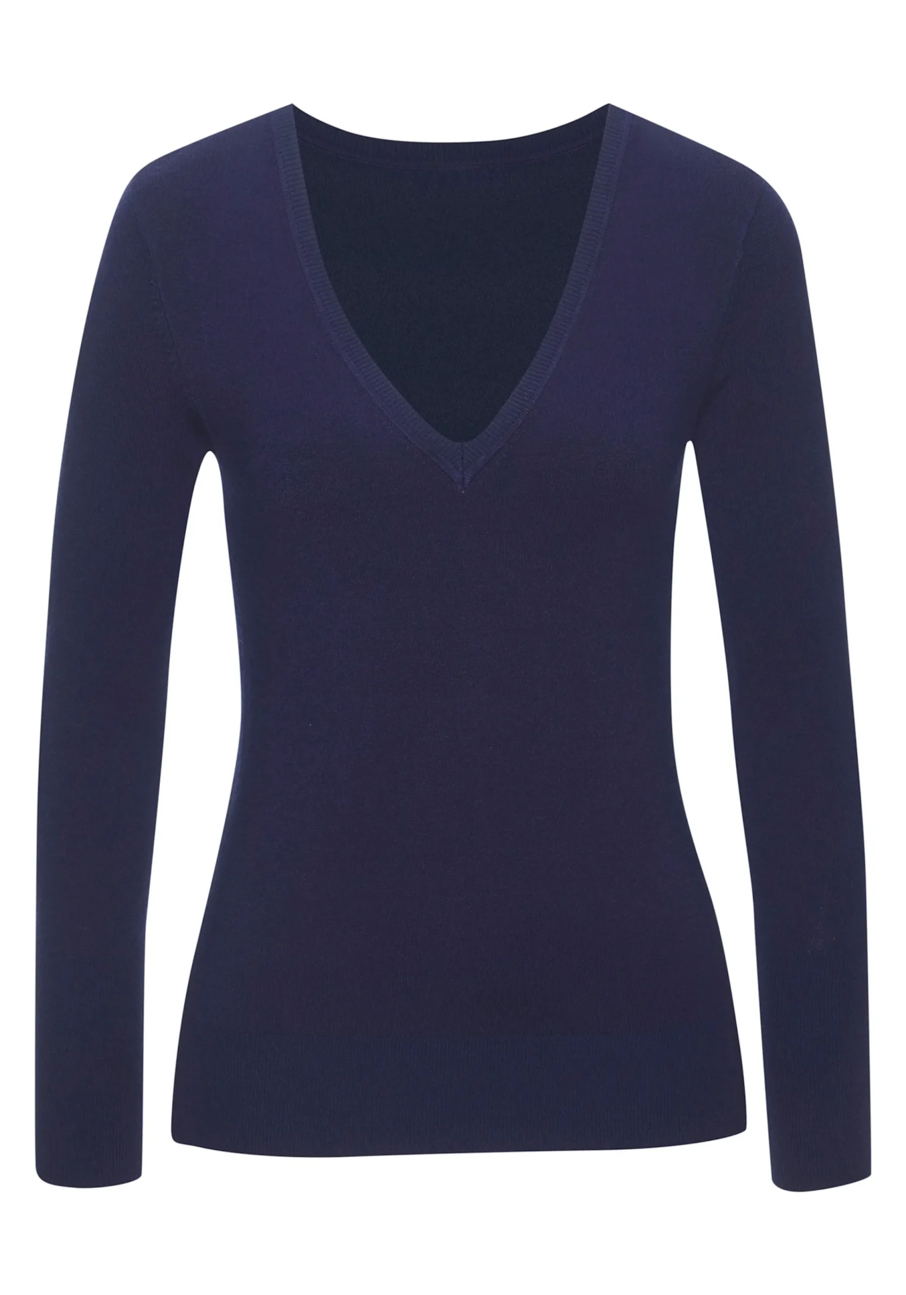 Strandmode|Pullover|Vivance V-Ausschnitt-Pullover marine