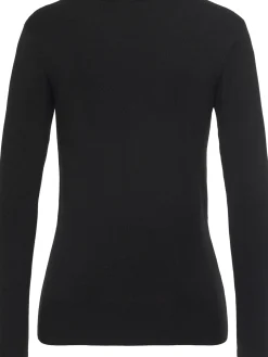 Pullover|Vivance V-Ausschnitt-Pullover schwarz