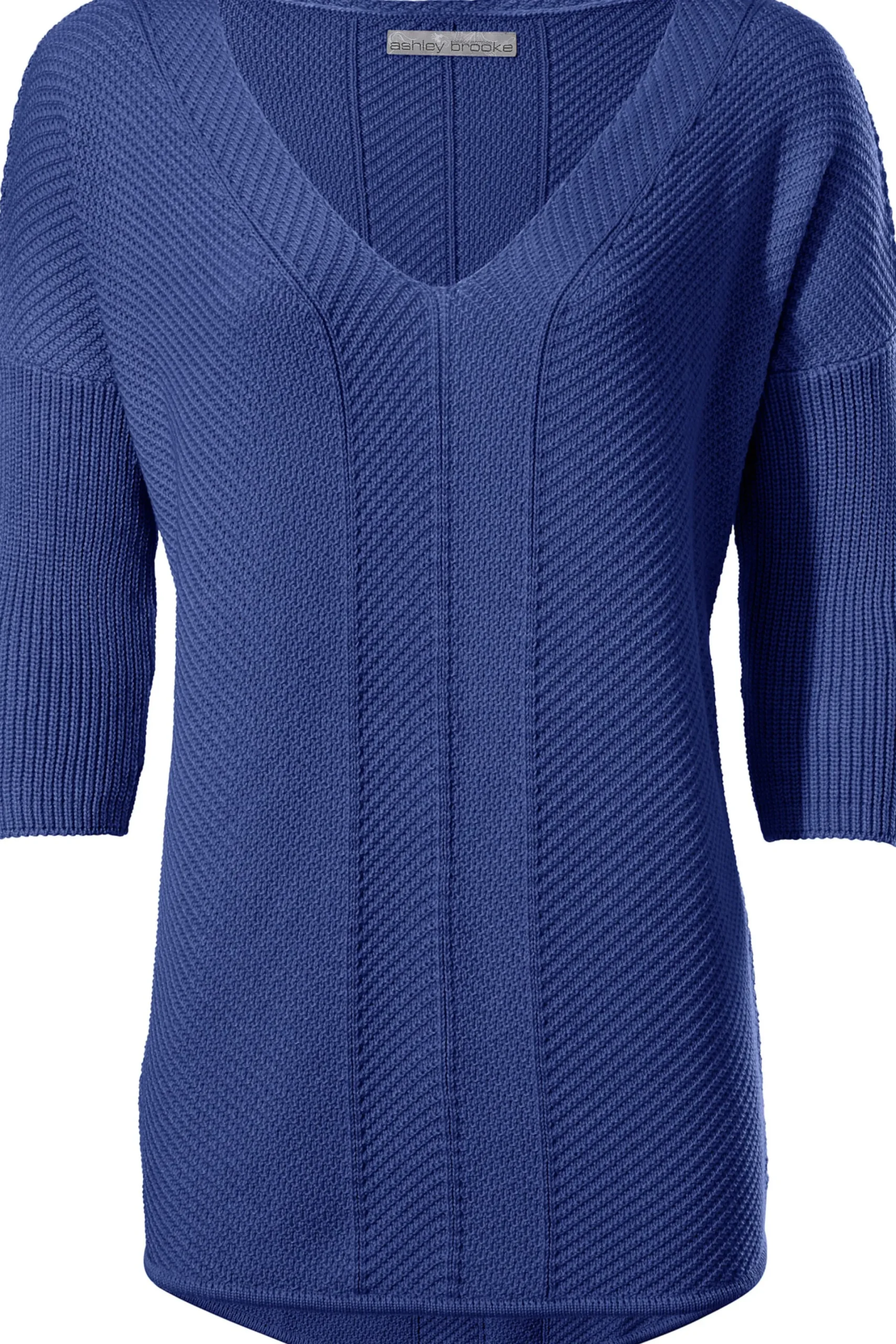 Pullover|heine V-Ausschnitt-Pullover im Oversized-Schnitt royalblau