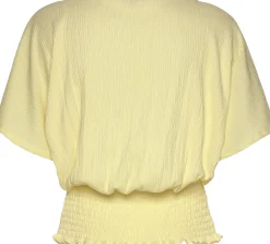 Shirts|LASCANA V-Shirt pastellgelb