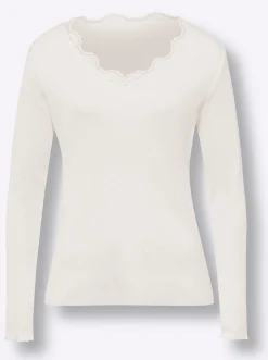 Shirts|heine V-Shirt ecru