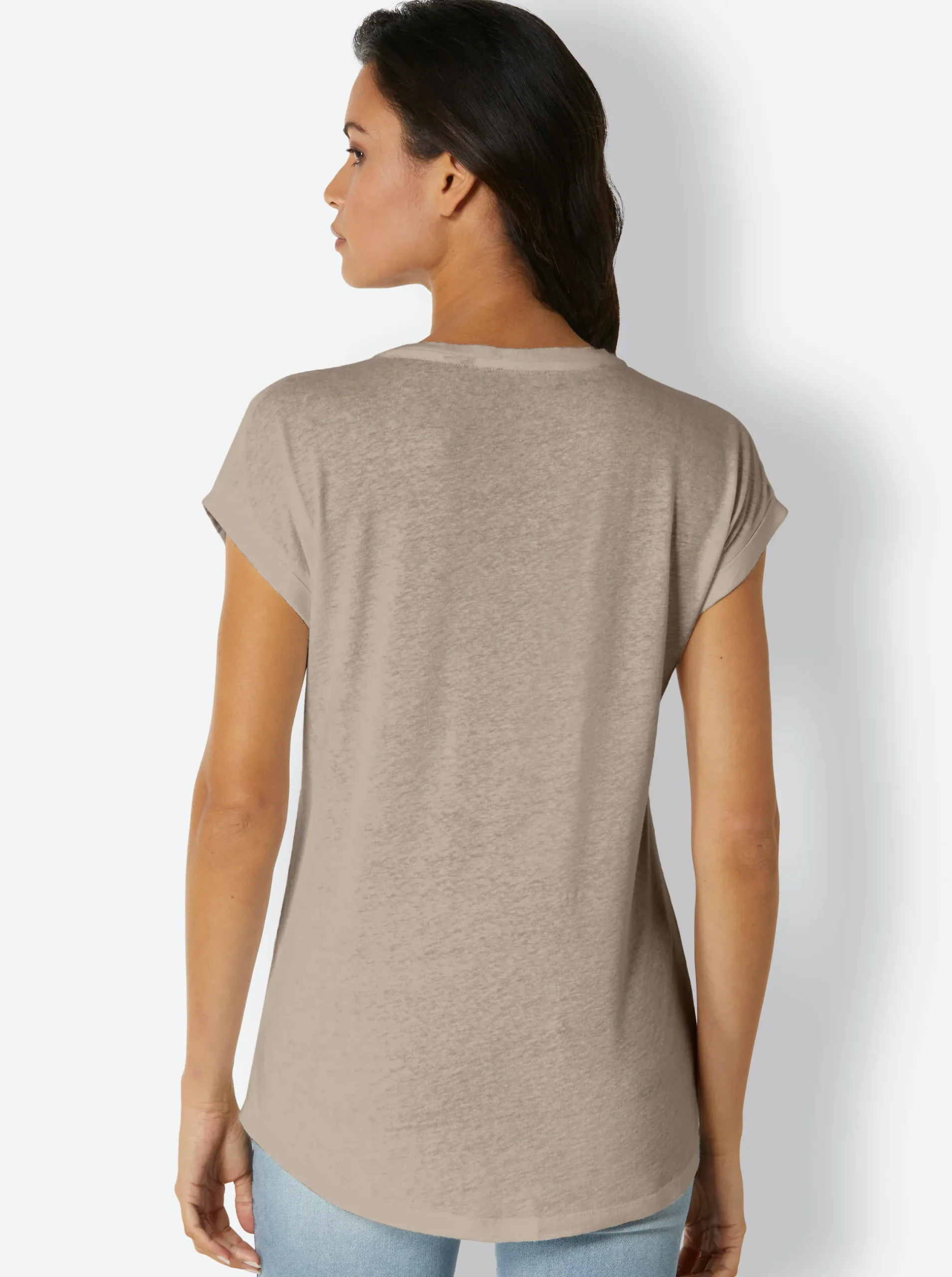 Shirts|CREATION L PREMIUM V-Shirt sesam