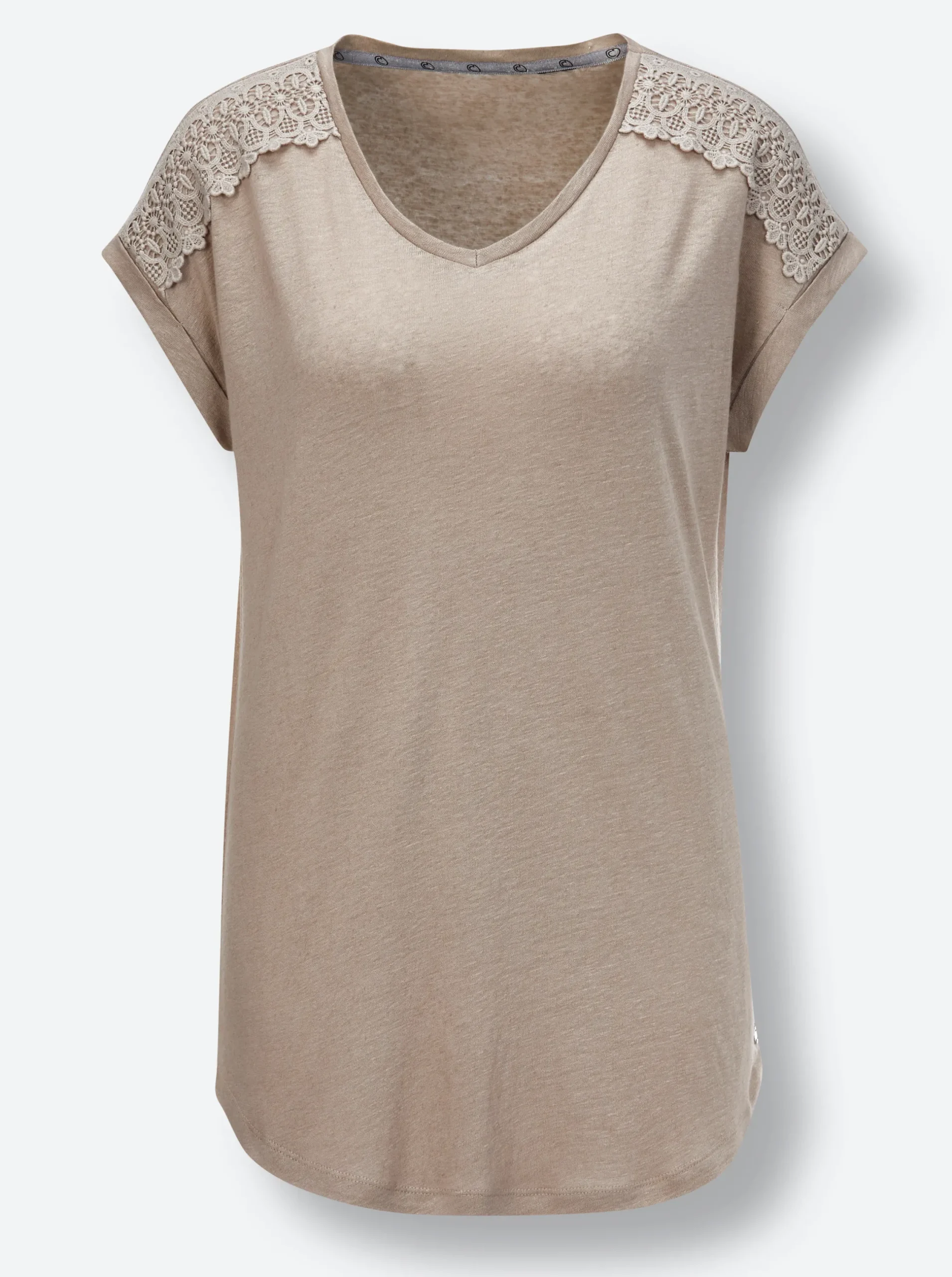Shirts|CREATION L PREMIUM V-Shirt sesam