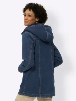 Jacken| warm gefütterte Jeansjacke darkblue