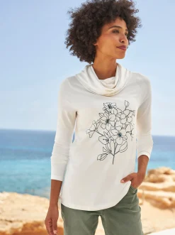 Shirts|heine Wasserfallshirt ecru